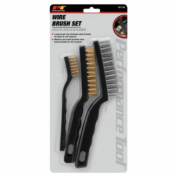 New π Performance Tool 3 Pc. Wire Brush Set W1149 π 5 New π Performance Tool 3 Pc. Wire Brush Set W1149 π - Image 3