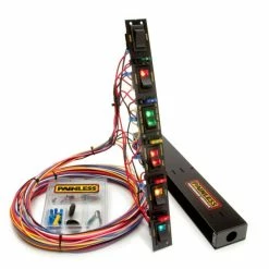 Brand new 🛒 Painless Fused Dragster Vertical 6 Switch Panel W/Wiring & Hardware 50506 😉