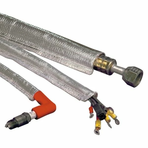 Budget π DEI Heat Sheath1 - 1/2 Inch I.D. X 3ft - Aluminized Sleeving - Sewn Edge - 10420 π 4 Budget π DEI Heat Sheath1 - 1/2 Inch I.D. X 3ft - Aluminized Sleeving - Sewn Edge - 10420 π - Image 2